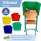 4E's Novelty Plastic Desk Dividers for Students - Pack of 4 - Desk Privacy Panel - Plastic Dividers, Testing Dividers for Classrooms, Easy-to-Clean Durable (Primary Colors)